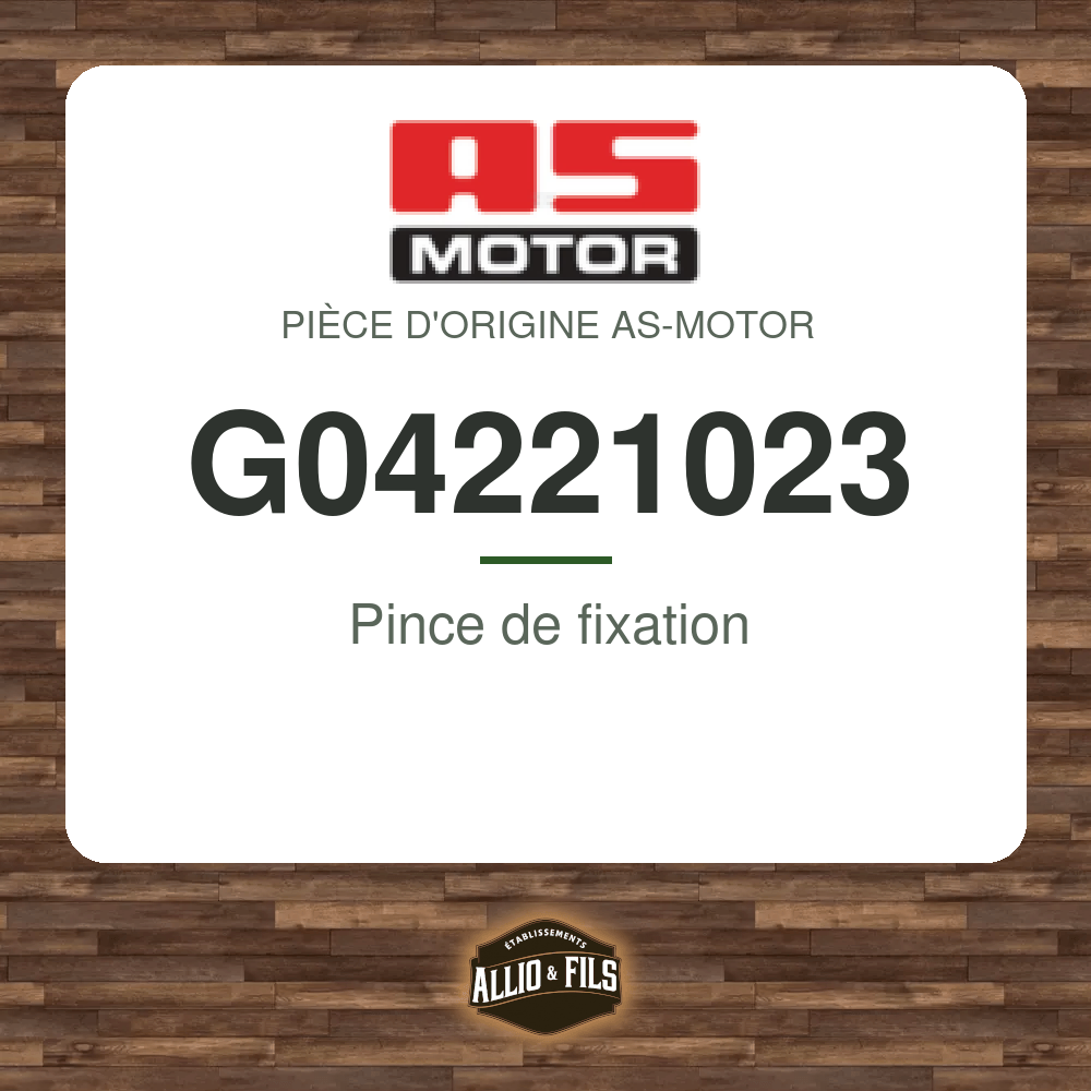 Pince de fixation - AS-Motor G04221023