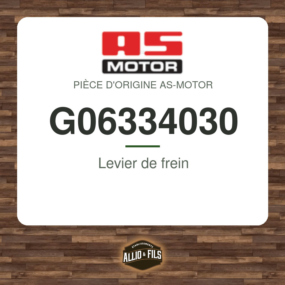 Levier de frein - AS-Motor G06334030