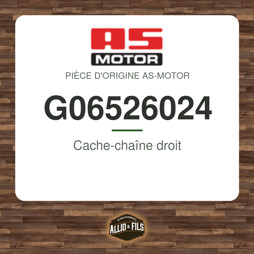 Cache-chaîne droit - AS-Motor G06526024