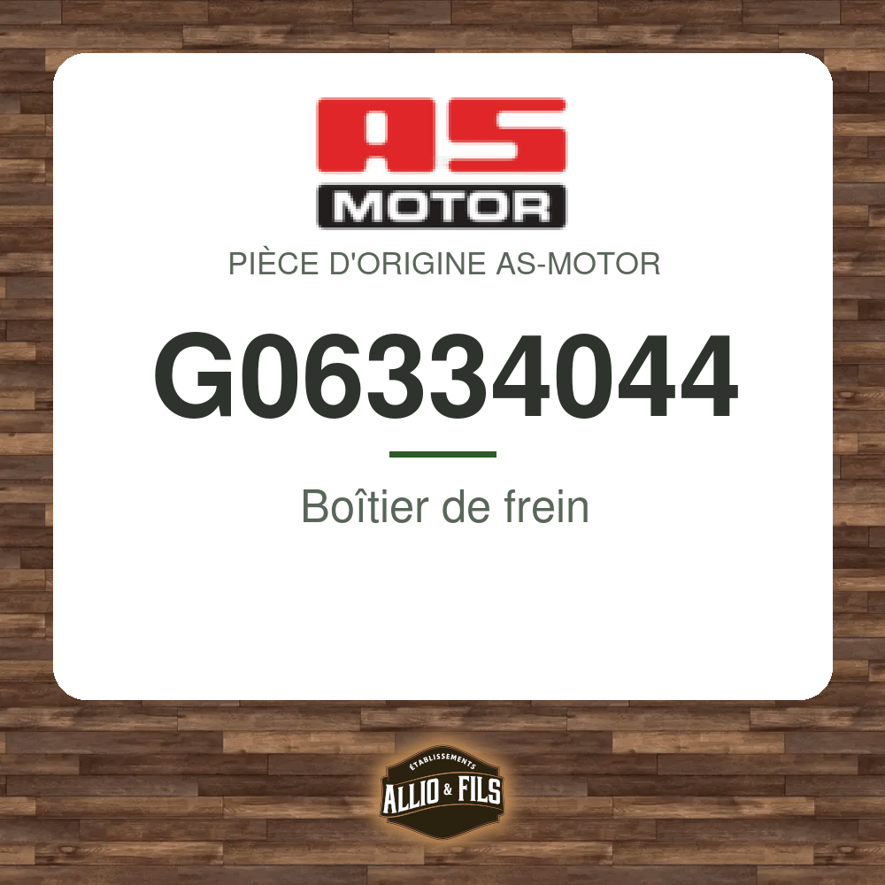 Boîtier de frein - AS-Motor G06334044