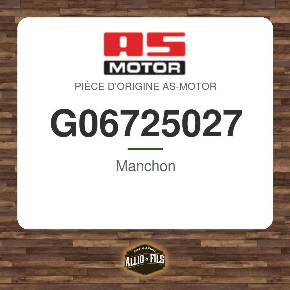 Manchon - AS-Motor G06725027