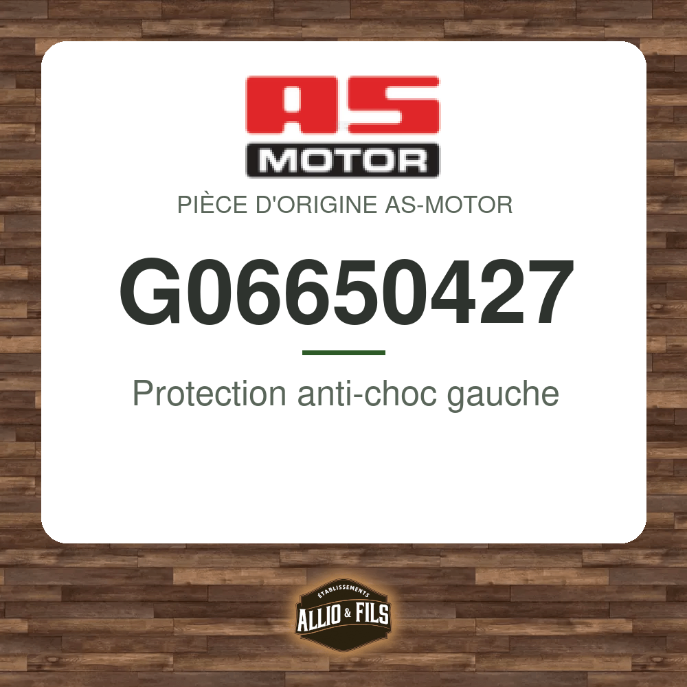 Protection anti-choc gauche - AS-Motor G06650427