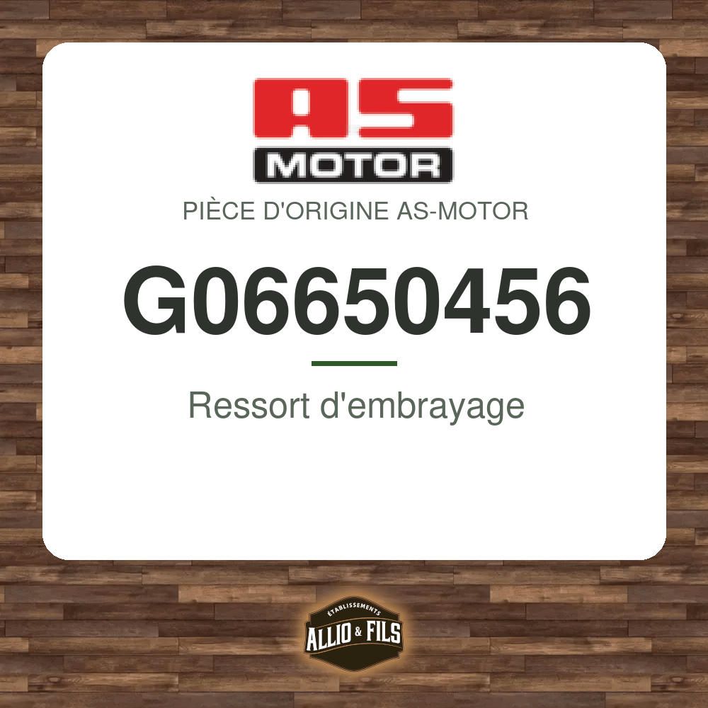 Ressort d'embrayage - AS-Motor G06650456
