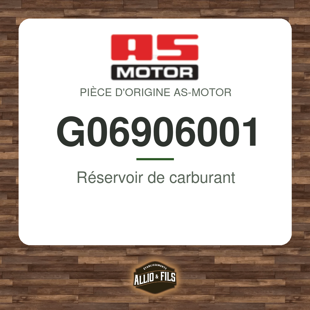 Réservoir de carburant - AS-Motor G06906001