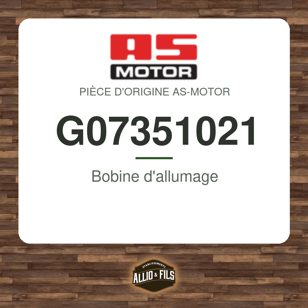 Bobine d'allumage - AS-Motor G07351021