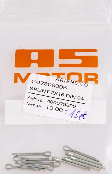 Goupille fendue (10x) - AS-Motor G07808005