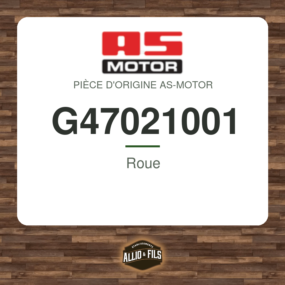 Roue - AS-Motor G47021001