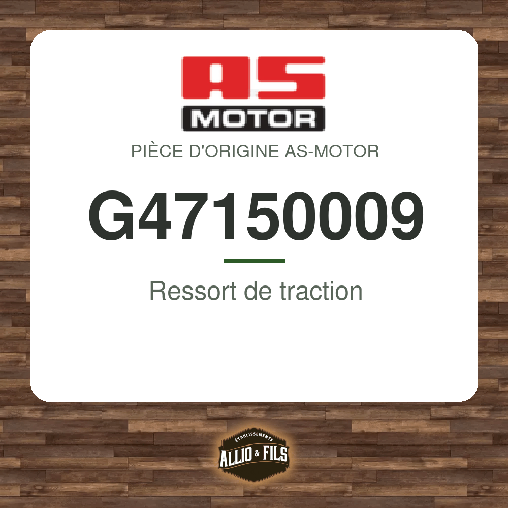 Ressort de traction - AS-Motor G47150009