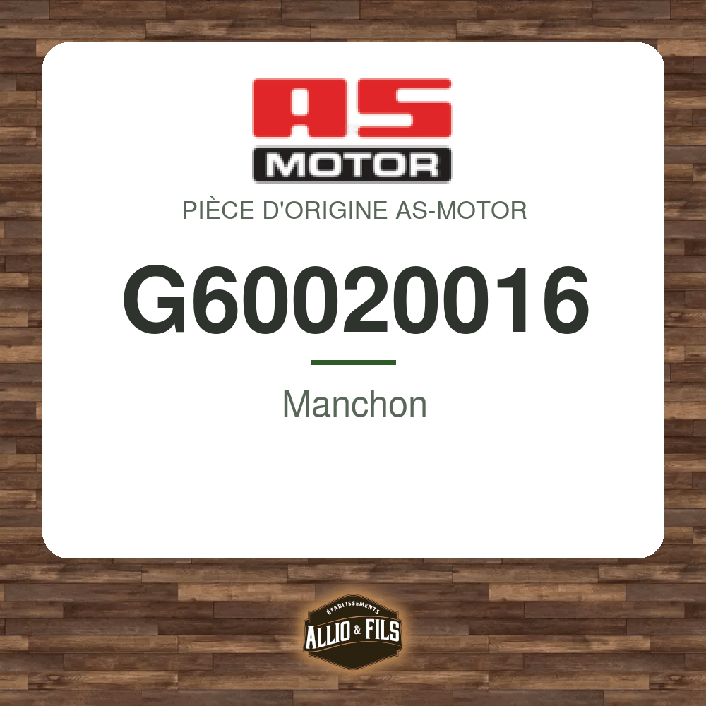 Manchon - AS-Motor G60020016