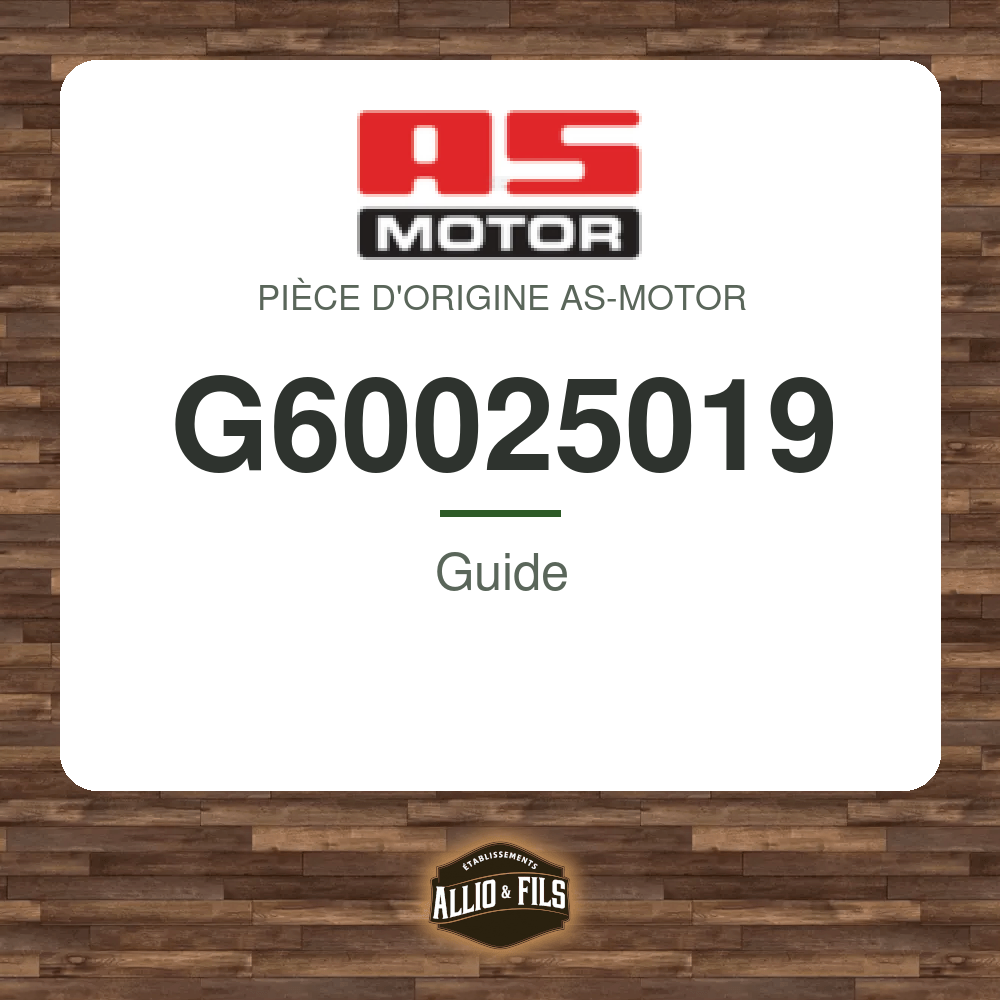 Guide - AS-Motor G60025019