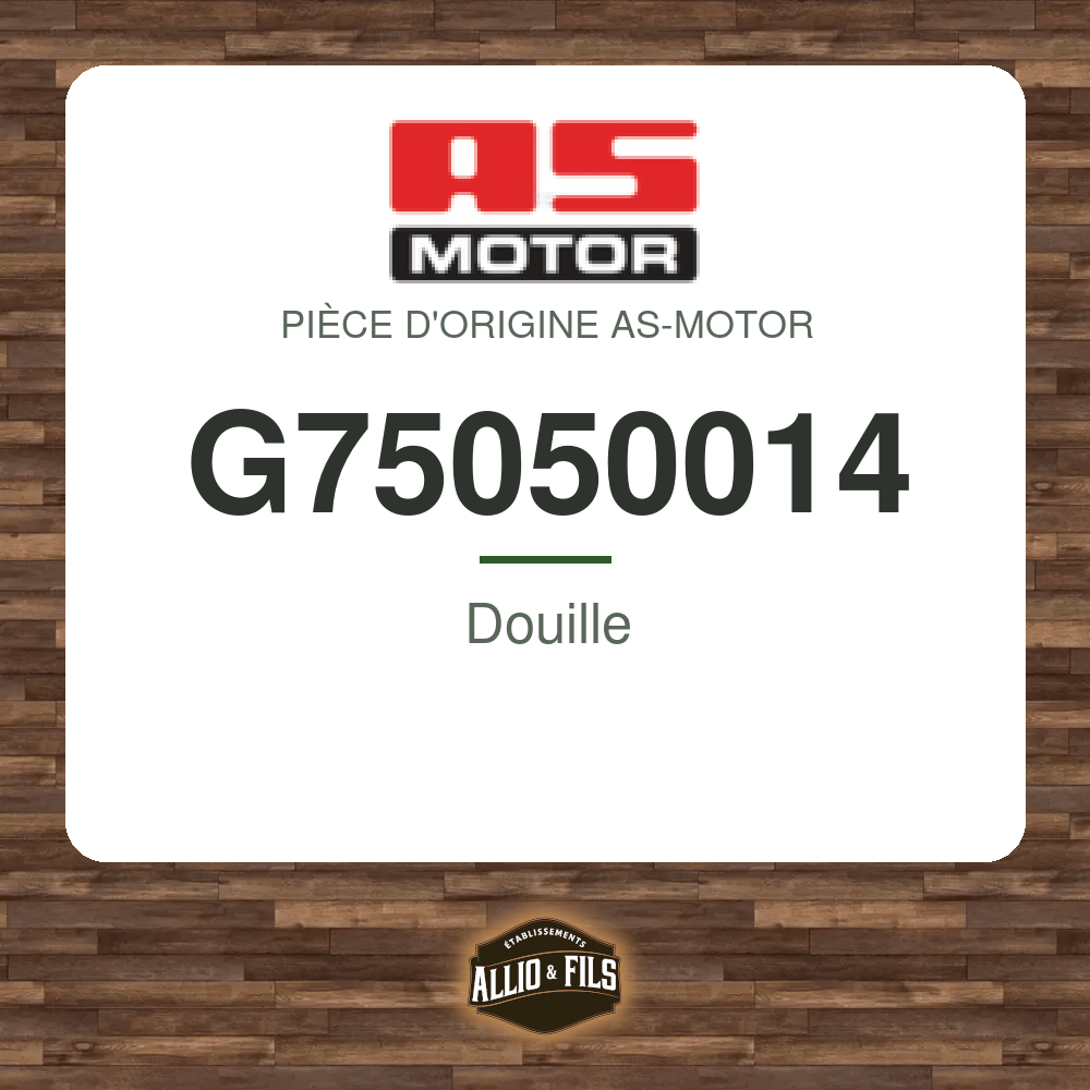Douille - AS-Motor G75050014