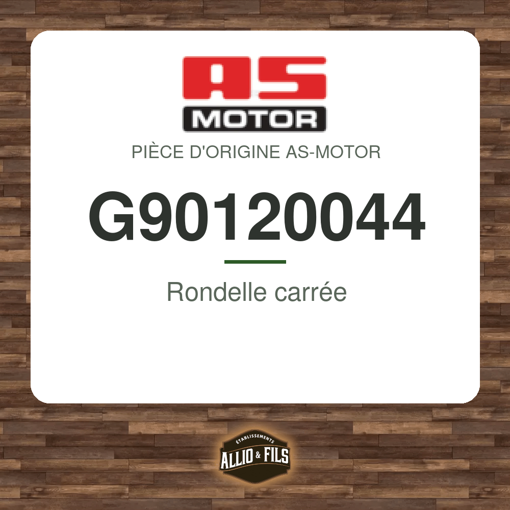 Rondelle carrée - AS-Motor G90120044
