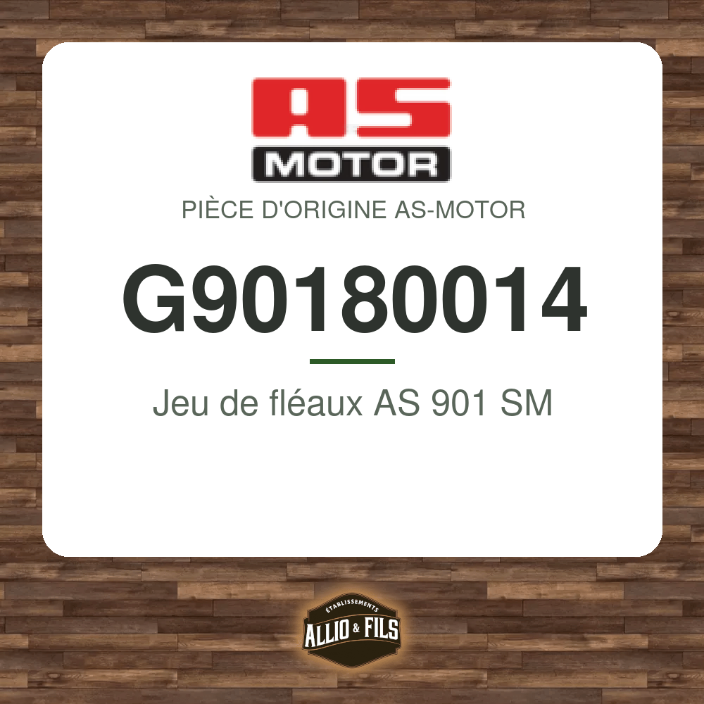 Jeu de fléaux AS 901 SM - AS-Motor G90180014