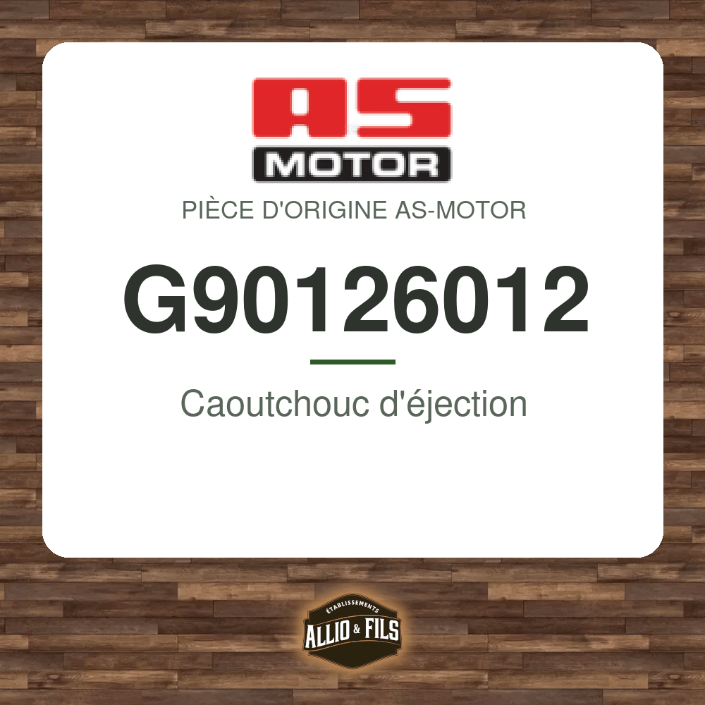 Caoutchouc d'éjection - AS-Motor G90126012