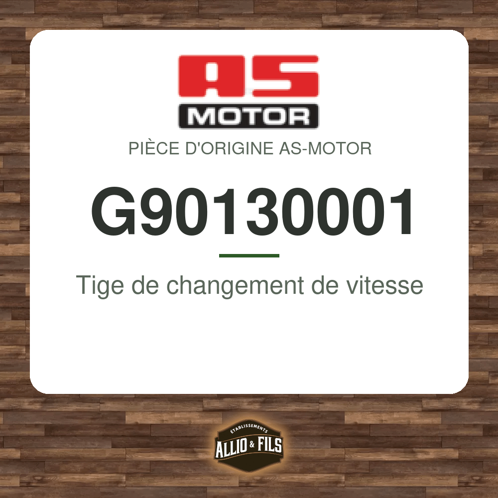 Tige de changement de vitesse - AS-Motor G90130001