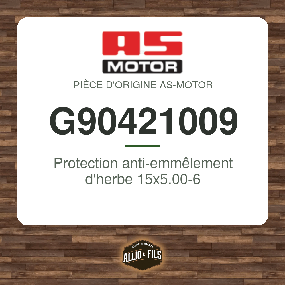 Protection anti-emmêlement d'herbe 15x5.00-6 - AS-Motor G90421009