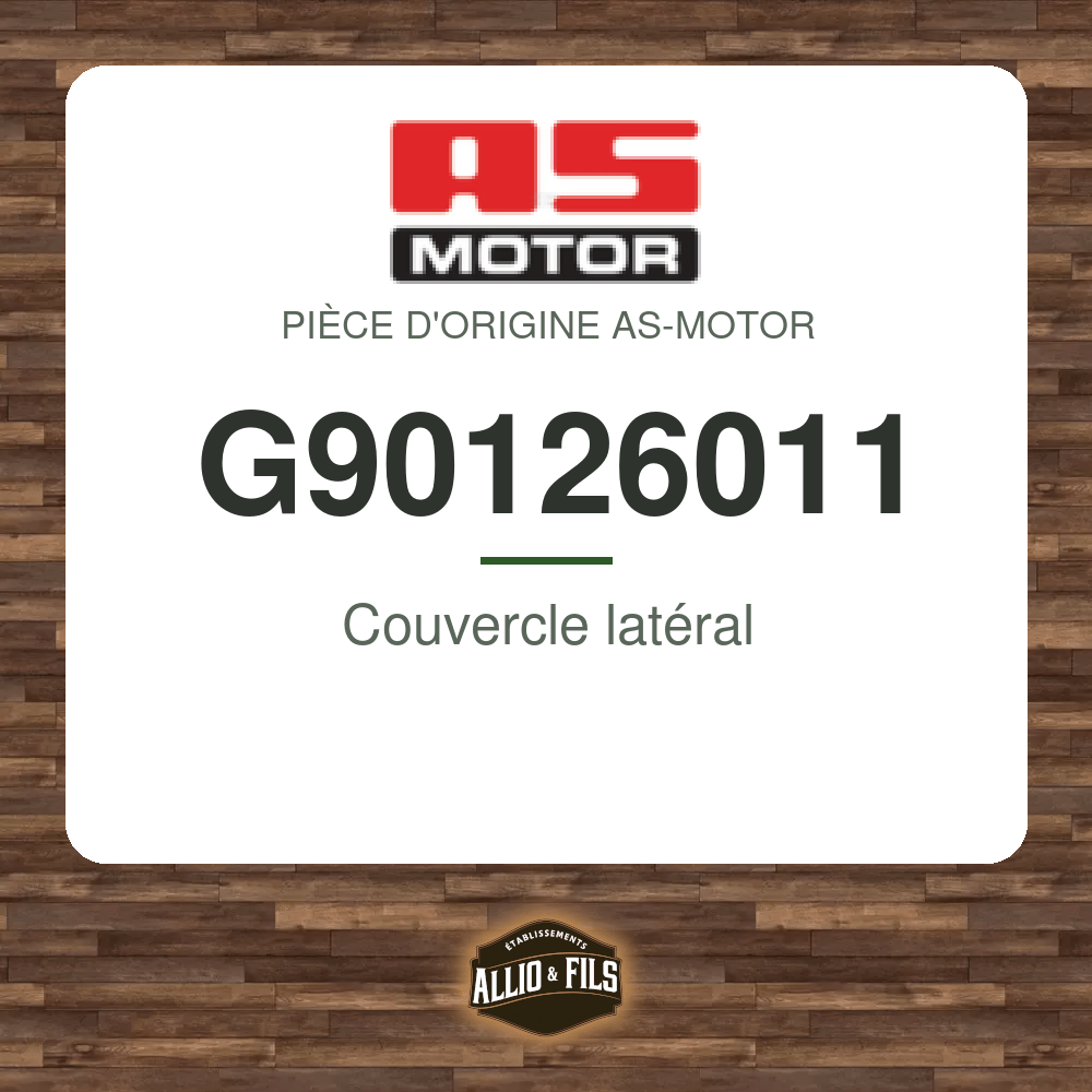 Couvercle latéral - AS-Motor G90126011