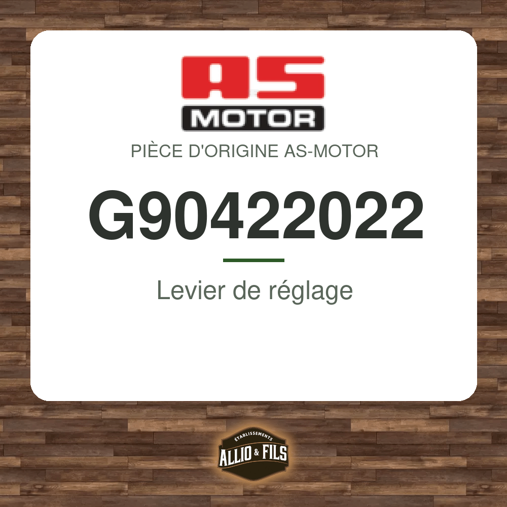 Levier de réglage - AS-Motor G90422022