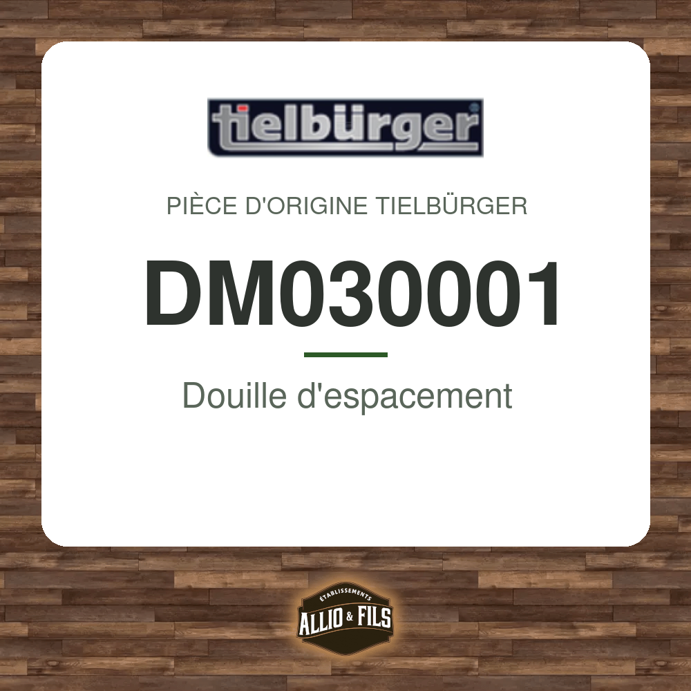 Douille d'espacement - Tielbürger DM030001