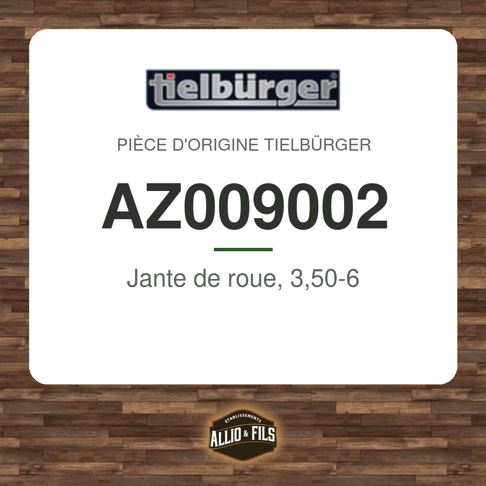 Jante de roue, 3,50-6 - Tielbürger AZ009002