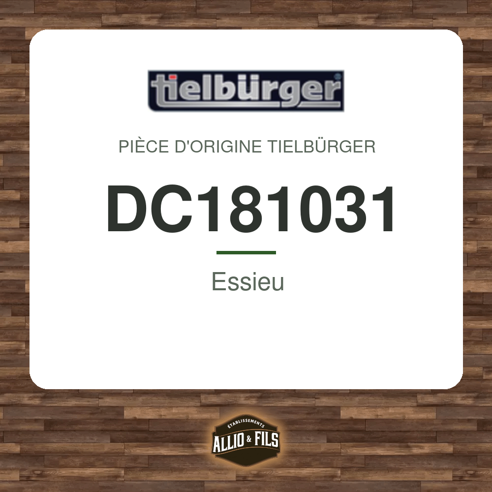 Essieu - Tielbürger DC181031