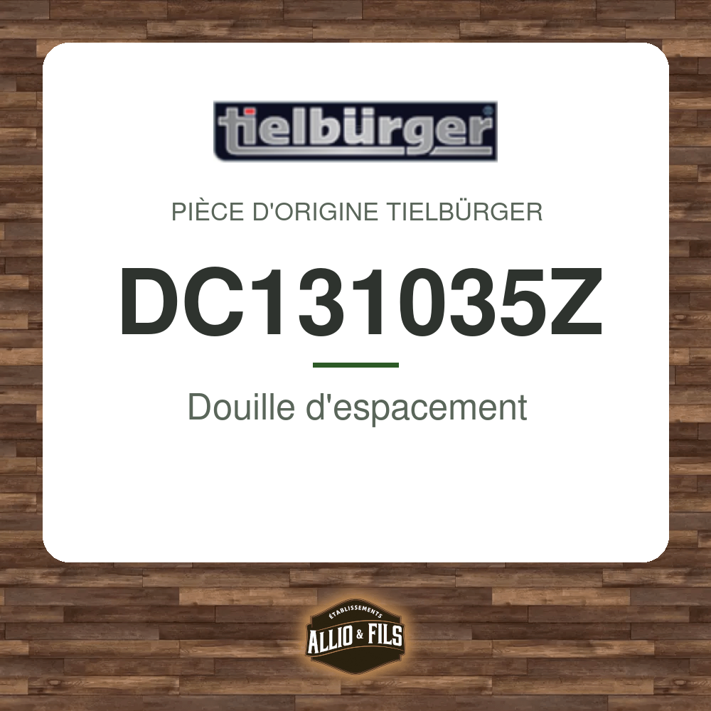 Douille d'espacement - Tielbürger DC131035Z