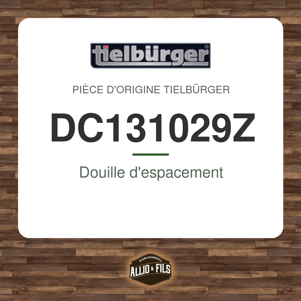 Douille d'espacement - Tielbürger DC131029Z