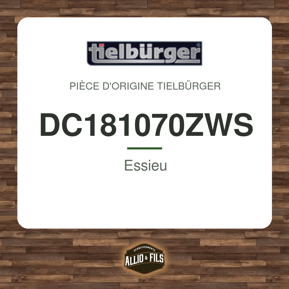 Essieu - Tielbürger DC181070ZWS