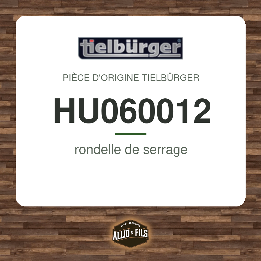 rondelle de serrage - Tielbürger HU060012