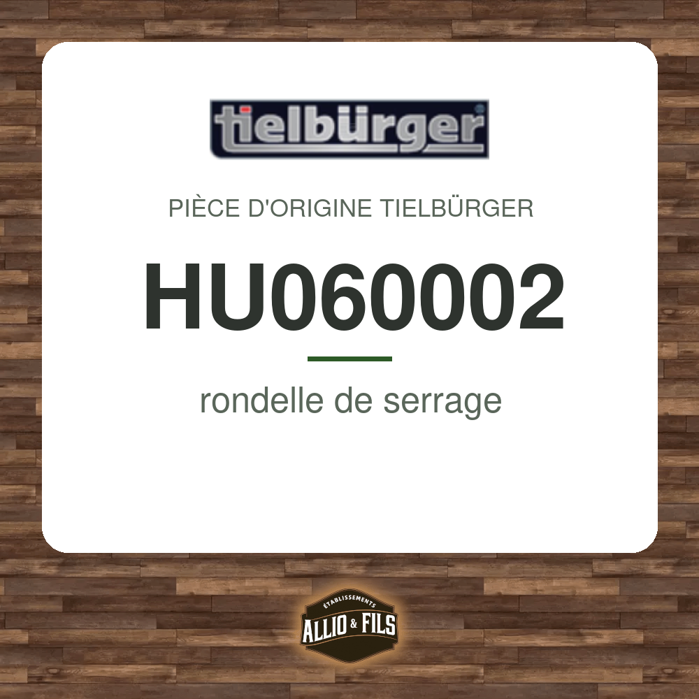 rondelle de serrage - Tielbürger HU060002