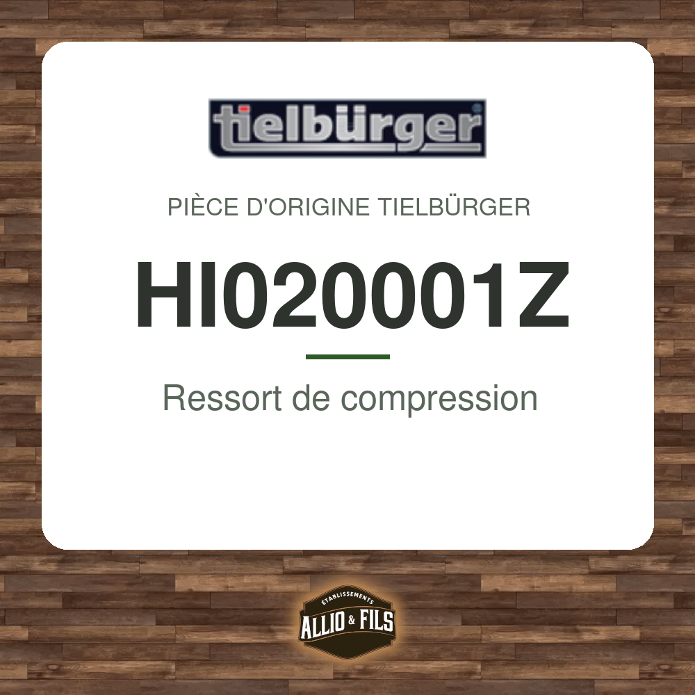 Ressort de compression - Tielbürger HI020001Z