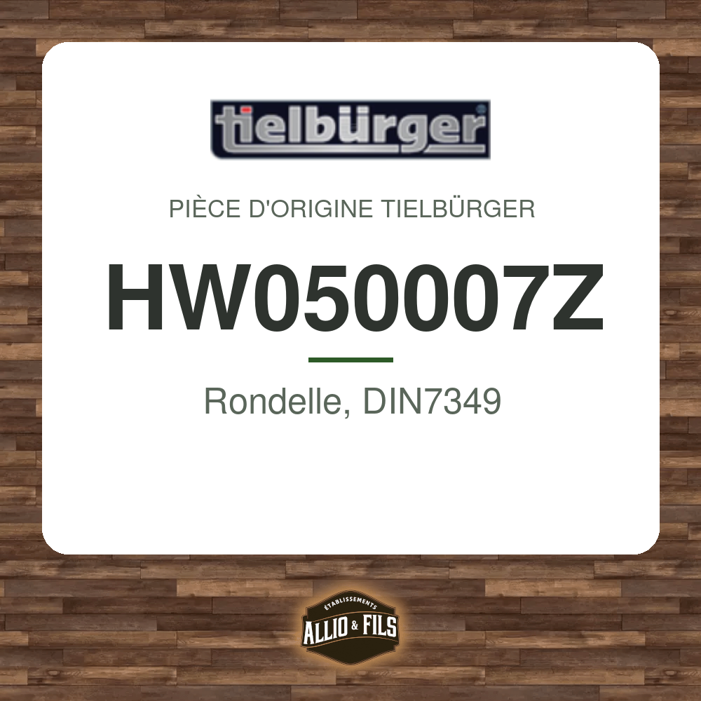 Rondelle, DIN7349 - Tielbürger HW050007Z