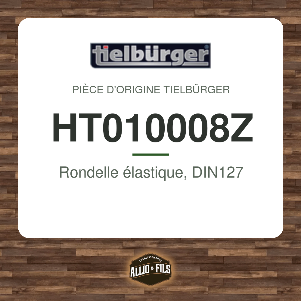 Rondelle élastique, DIN127 - Tielbürger HT010008Z