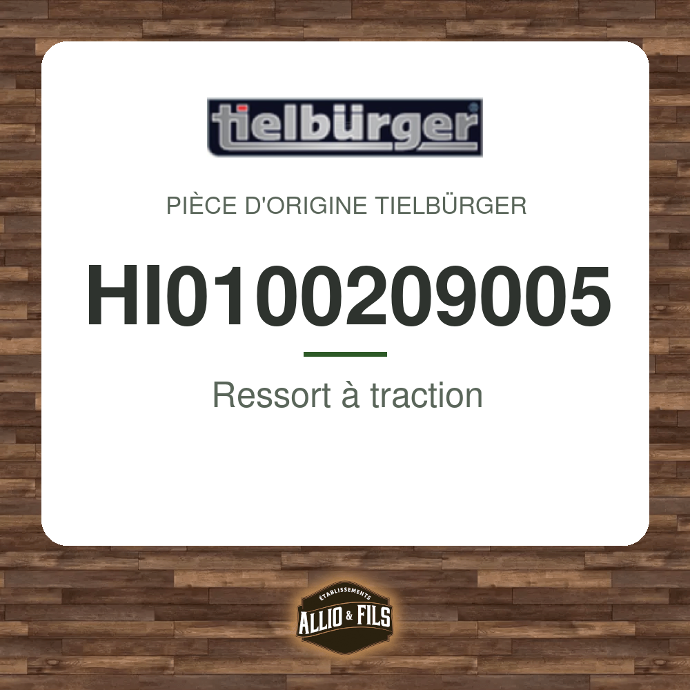 Ressort à traction - Tielbürger HI0100209005