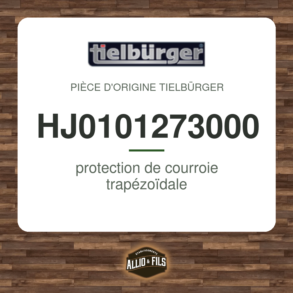 protection de courroie trapézoïdale - Tielbürger HJ0101273000