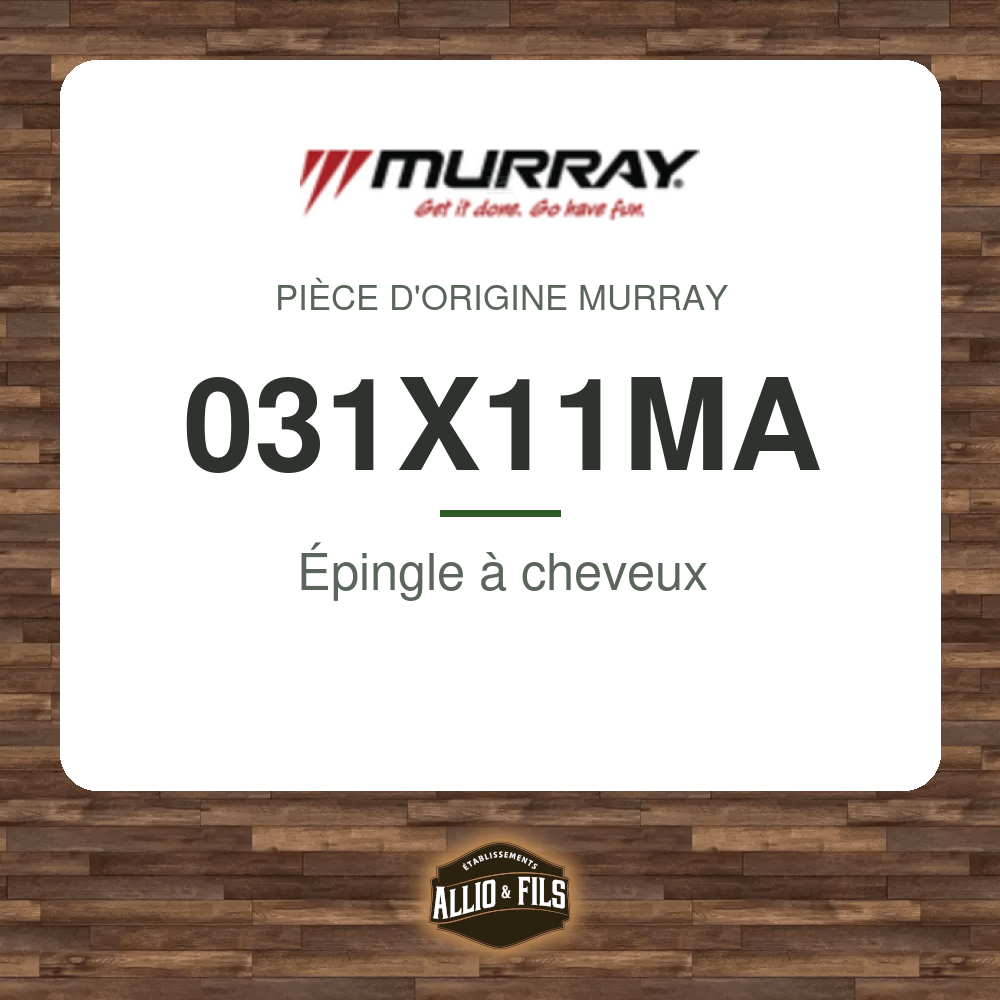Épingle à cheveux - Murray 031X11MA