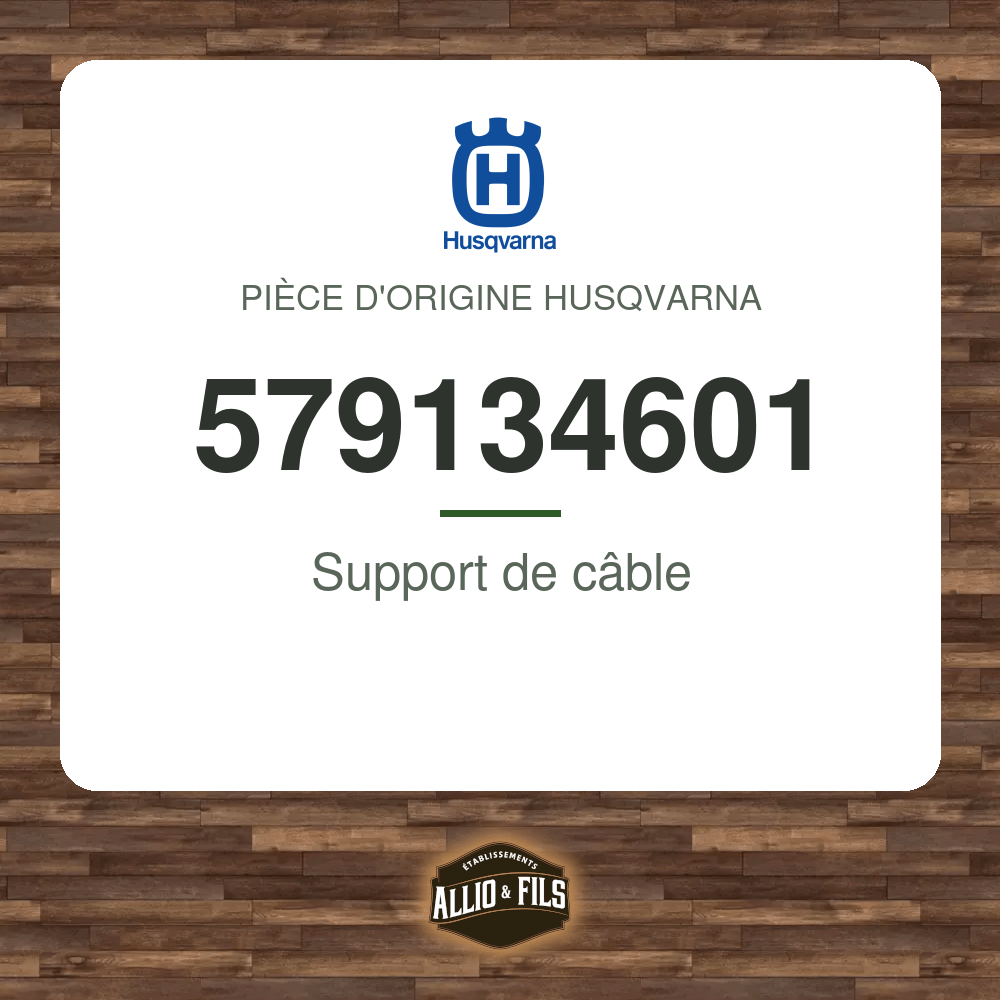 Support de câble - Husqvarna 579134601