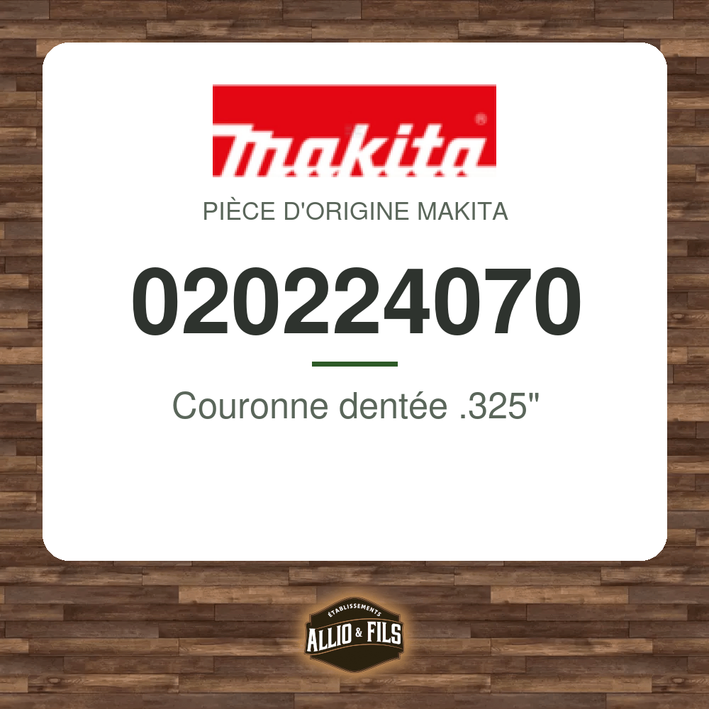 Couronne dentée .325" - Makita 020224070