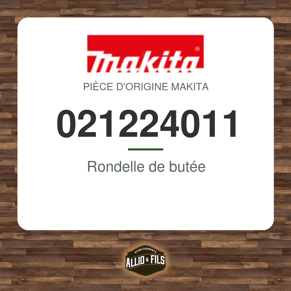 Rondelle de butée - Makita 021224011