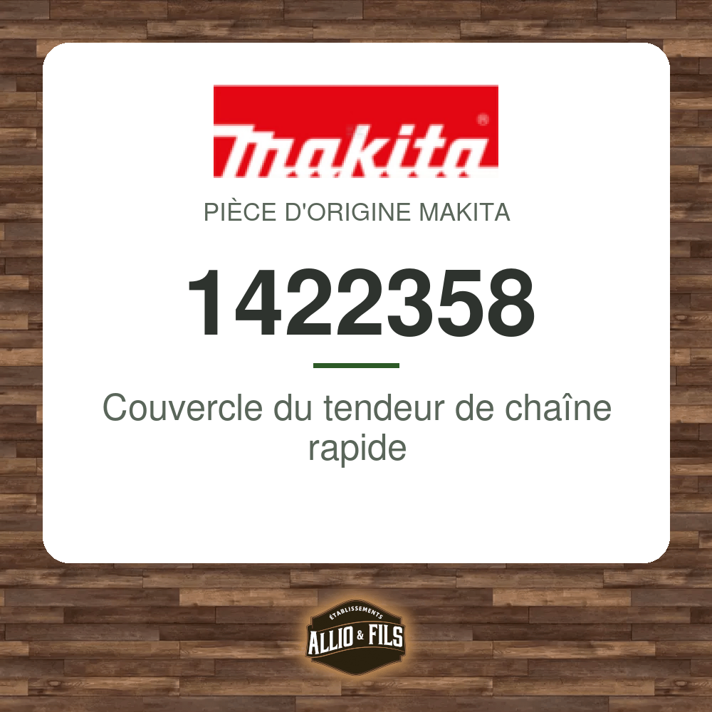 Couvercle du tendeur de chaîne rapide - Makita 1422358