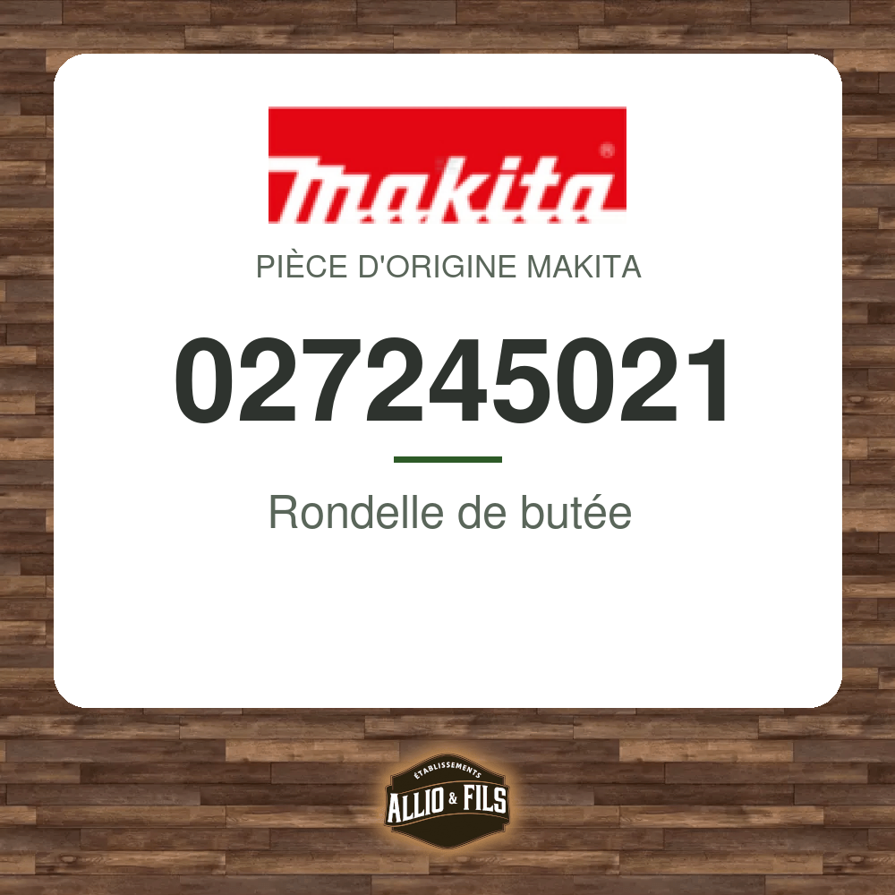 Rondelle de butée - Makita 027245021