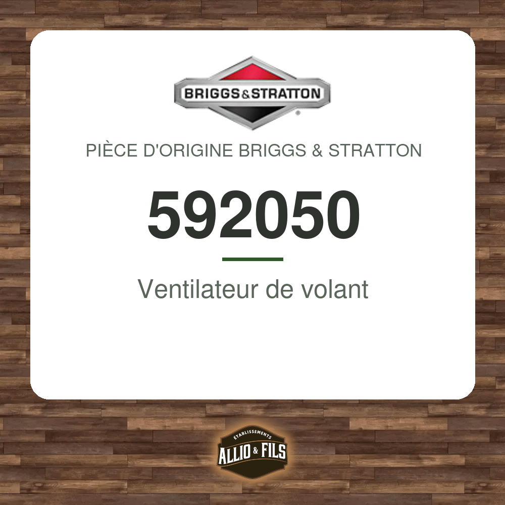 Ventilateur de volant - Briggs & Stratton 592050