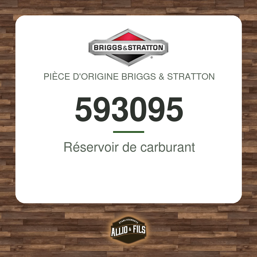 Réservoir de carburant - Briggs & Stratton 593095