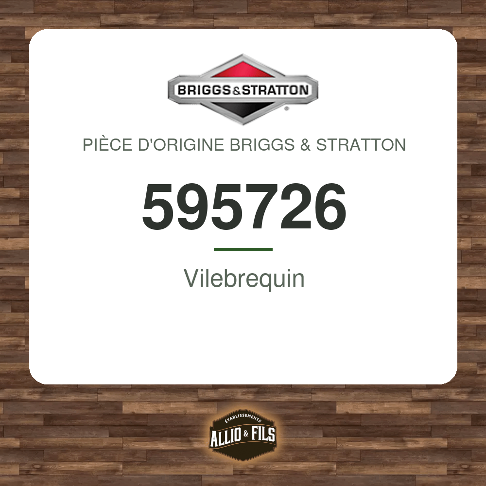 Vilebrequin - Briggs & Stratton 595726