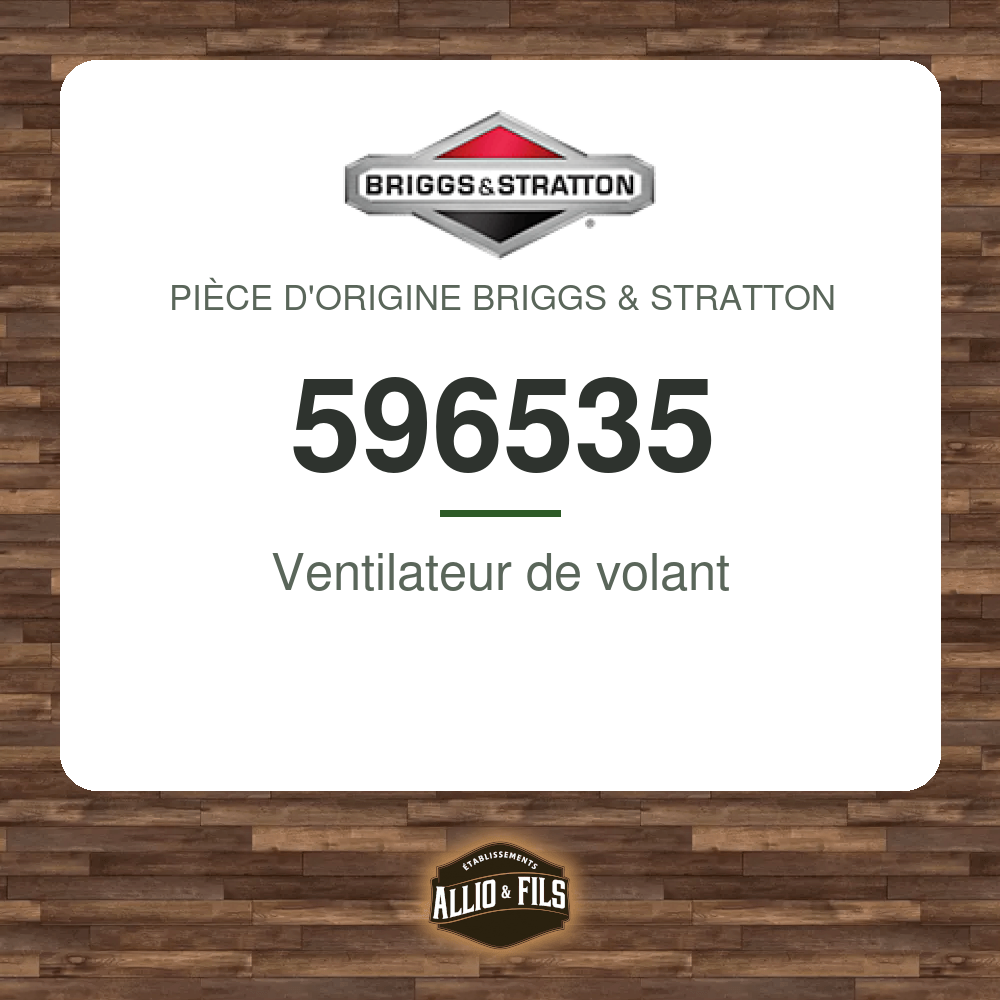 Ventilateur de volant - Briggs & Stratton 596535