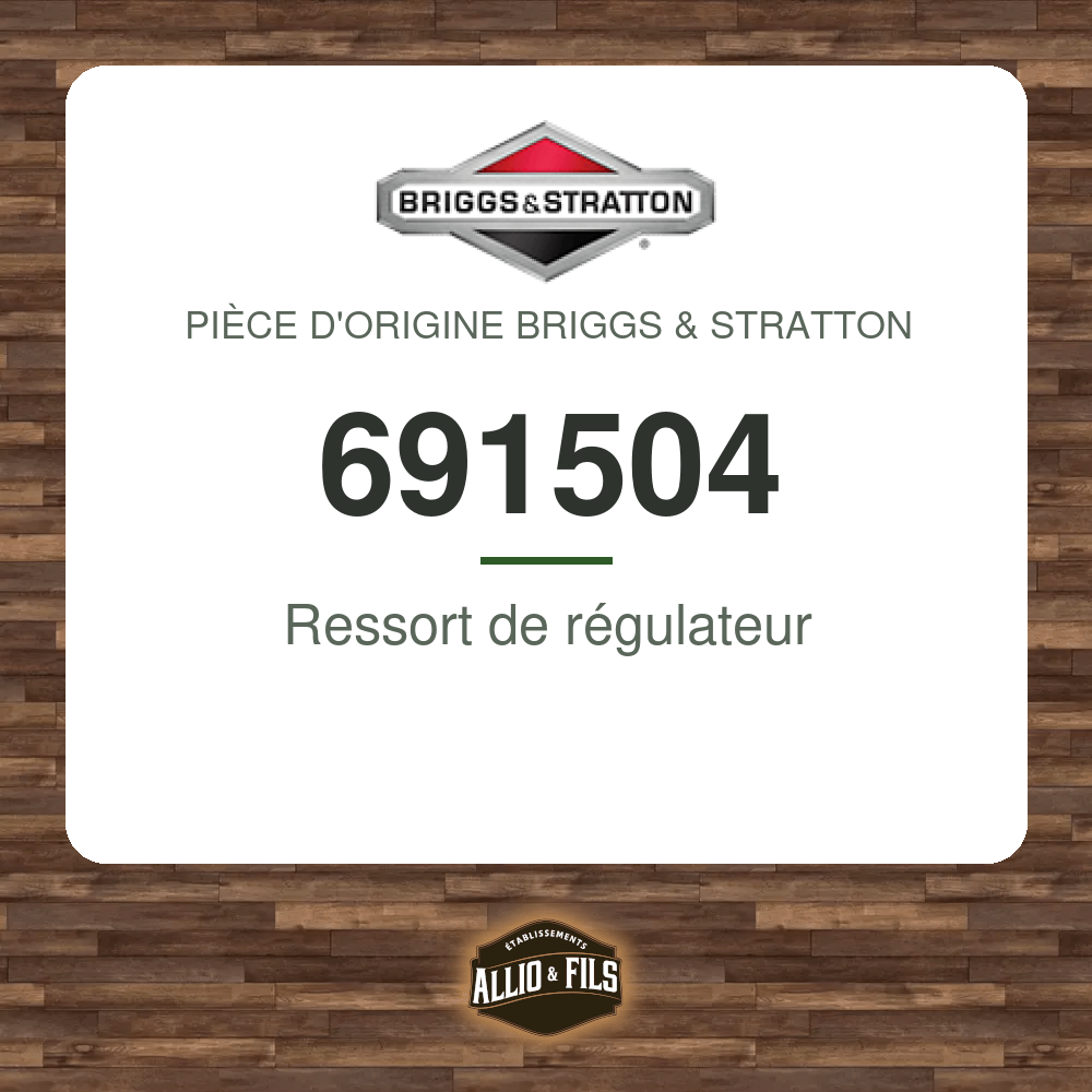 Ressort de régulateur - Briggs & Stratton 691504