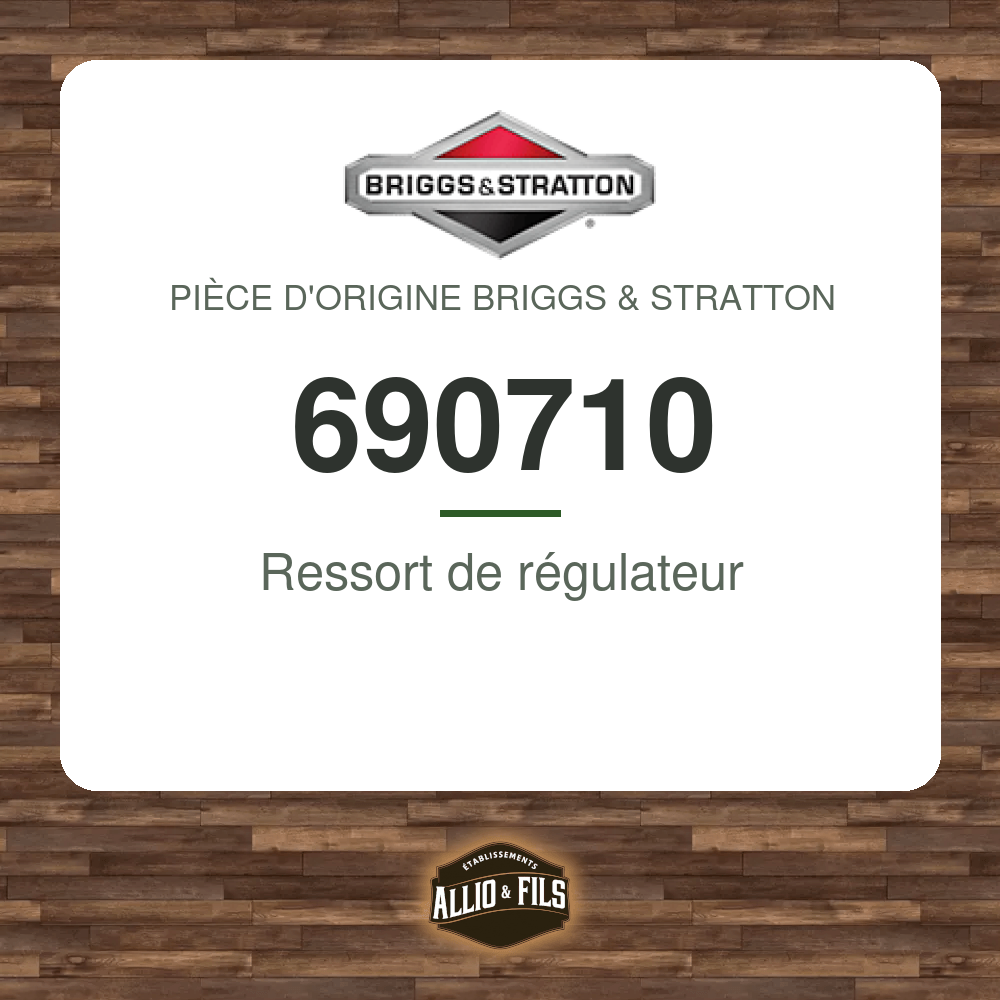 Ressort de régulateur - Briggs & Stratton 690710
