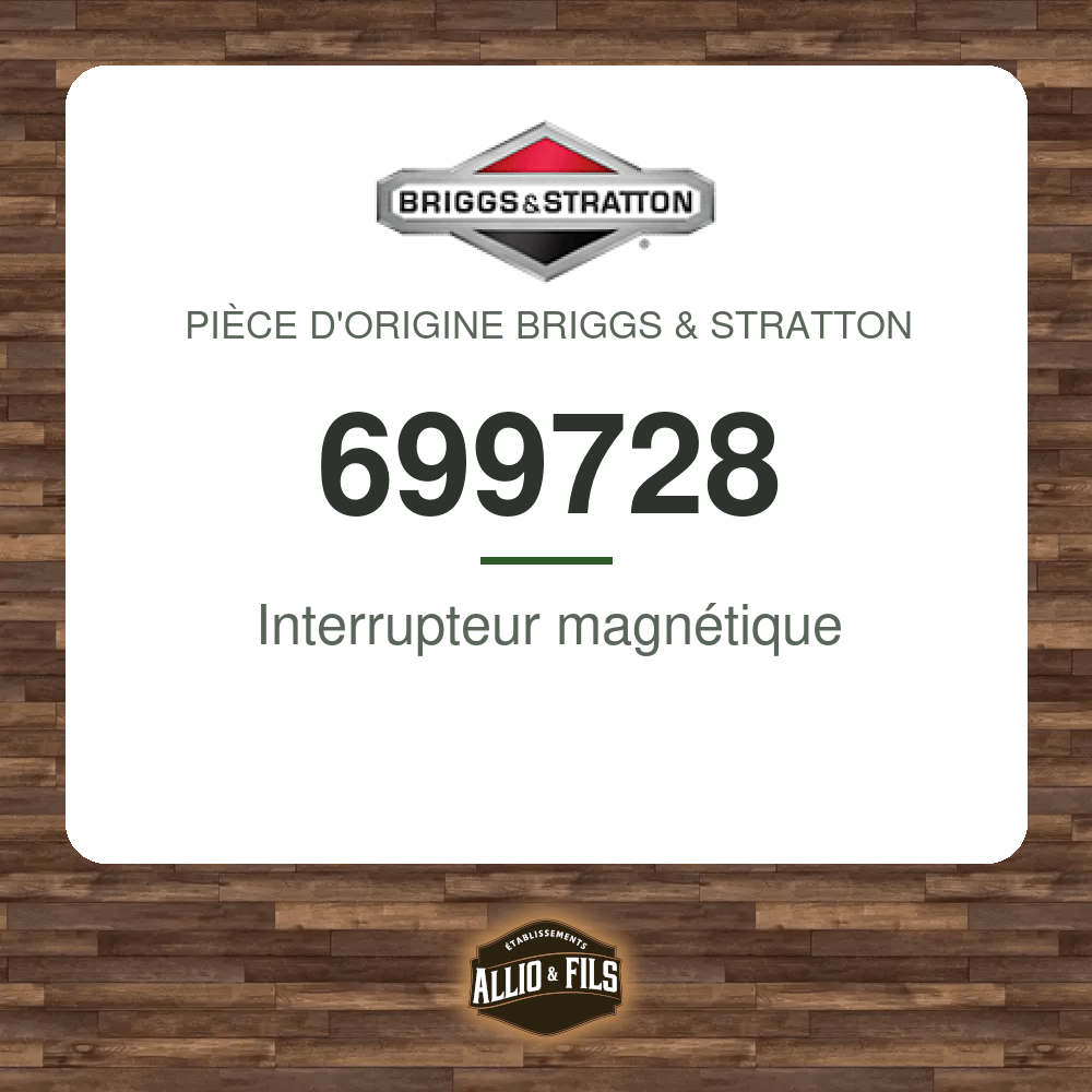 Interrupteur magnétique - Briggs & Stratton 699728