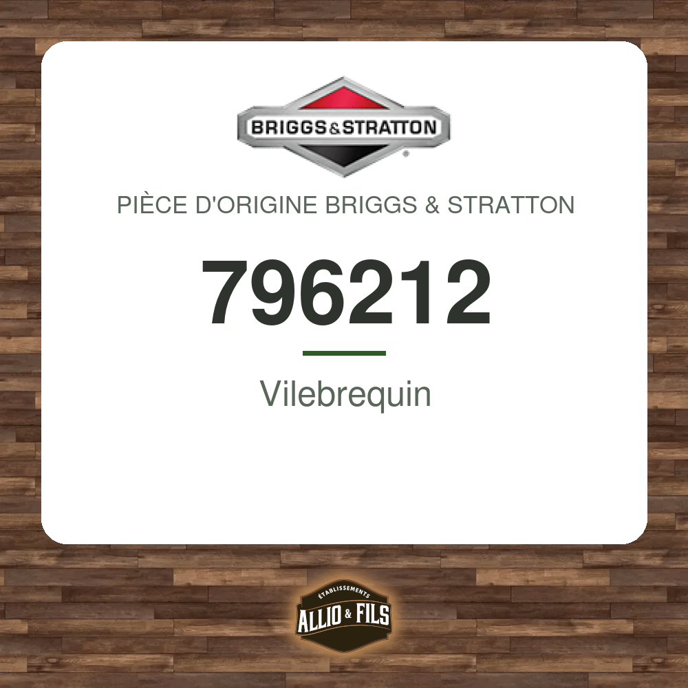 Vilebrequin - Briggs & Stratton 796212