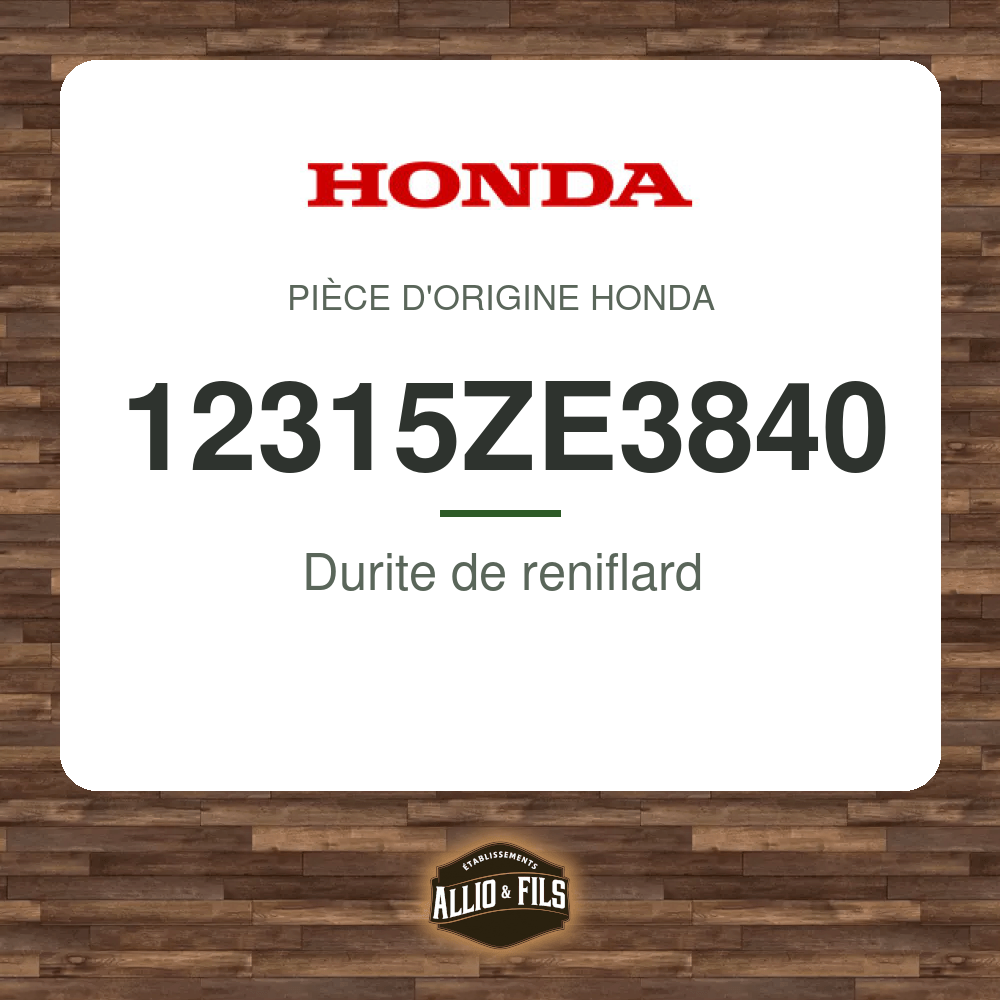 Durite de reniflard - Honda 12315ZE3840